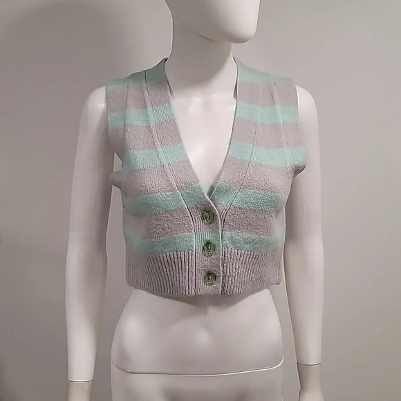 FOR Love & Lemons Maud Crop Sweater Vest - Picture 3 of 12